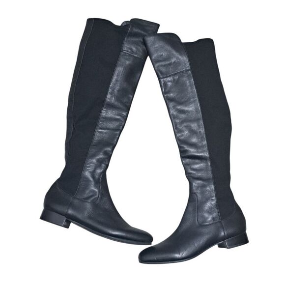 Louise Et Cie Lo- Andora Minimalist Boho Goth Over The Knee Boots Siz 8.5 Black - Picture 8 of 13